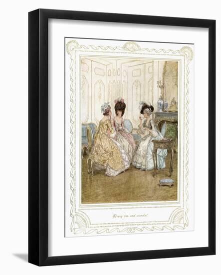 Richard Brinsley Sheridan's 'The School for Scandal'-Hugh Thomson-Framed Giclee Print