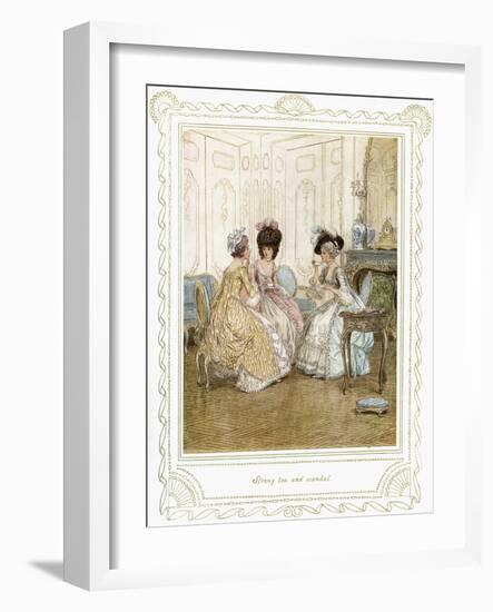 Richard Brinsley Sheridan's 'The School for Scandal'-Hugh Thomson-Framed Giclee Print