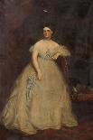 Portrait of a Lady Wearing a White Dress-Richard Buckner-Giclee Print