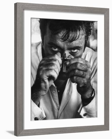 Richard Burton in a Scene from Motion Picture "The Night of the Iguana"-Gjon Mili-Framed Premium Photographic Print