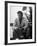 Richard Burton Relaxing in Cantina on Location-Gjon Mili-Framed Premium Photographic Print