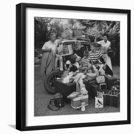 Richard Cleaves and His Family Moving to Louisville-Walter Sanders-Framed Photographic Print
