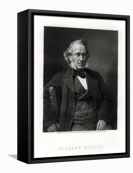 Richard Cobden, British Manufacturer, Radical and Liberal Statesman, 19th Century-W Holl-Framed Premier Image Canvas