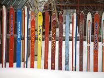 Fence Made from Skis, City of Leadville. Rocky Mountains, Colorado, USA-Richard Cummins-Photographic Print