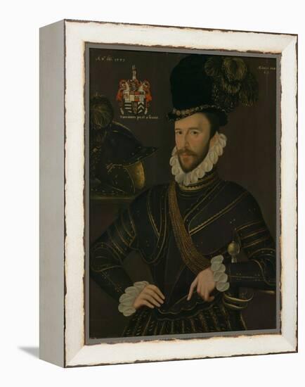 Richard Drake, 1535-1603, C.1577 (Painting)-George Gower-Framed Premier Image Canvas