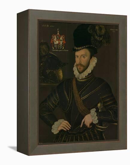 Richard Drake, 1535-1603, C.1577 (Painting)-George Gower-Framed Premier Image Canvas