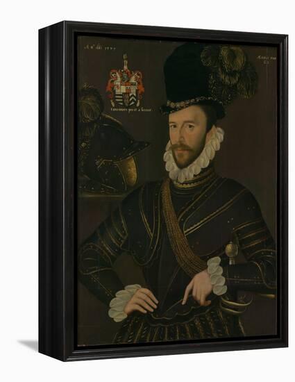 Richard Drake, 1535-1603, C.1577 (Painting)-George Gower-Framed Premier Image Canvas