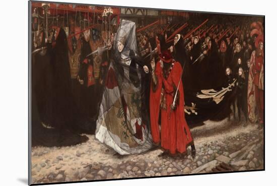 Richard, Duke of Gloucester, and the Lady Anne, 1896-Edwin Austin Abbey-Mounted Giclee Print