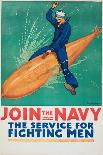 "Join the Navy: the Service For Fighting Men", 1917-Richard Fayerweather Babcock-Giclee Print