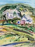 Farmhouse near Yountville, 2019, (watercolor on paper)-Richard Fox-Giclee Print