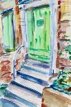 Farmhouse near Yountville, 2019, (watercolor on paper)-Richard Fox-Giclee Print