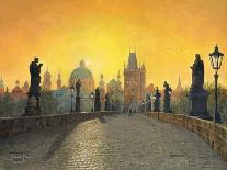 Misty Dawn Charles Bridge Prague-Richard Harpum-Art Print