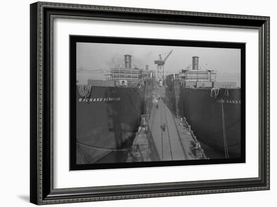 Richard Henry Lee and Sister Ship-Alfred T. Palmer-Framed Art Print