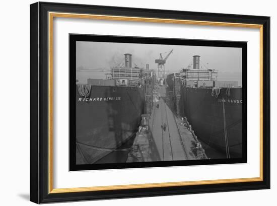 Richard Henry Lee and Sister Ship-Alfred T. Palmer-Framed Art Print