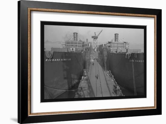 Richard Henry Lee and Sister Ship-Alfred T. Palmer-Framed Art Print