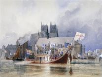 Queen Victoria Landing at Brighton, C.1843-Richard Henry Nibbs-Premier Image Canvas