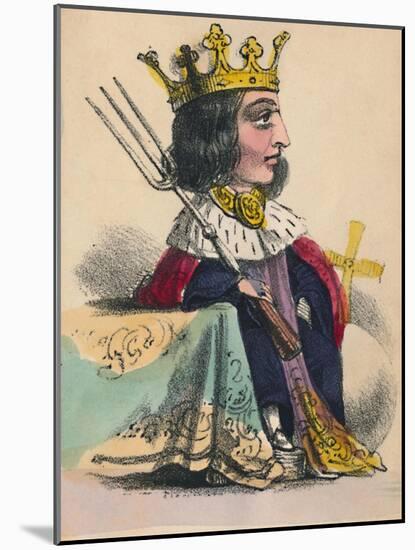 'Richard II', 1856-Alfred Crowquill-Mounted Giclee Print