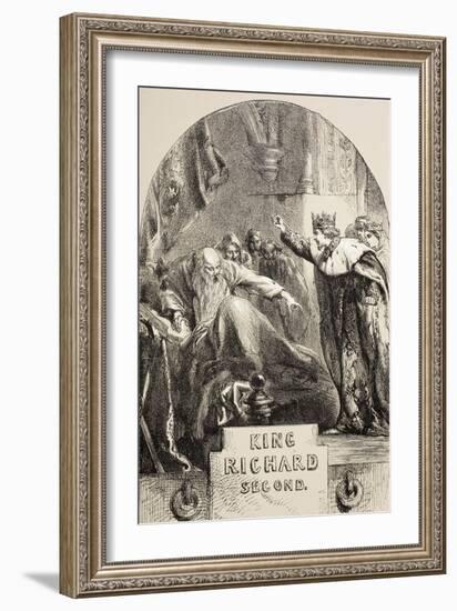 Richard II, 1890-Sir John Gilbert-Framed Giclee Print