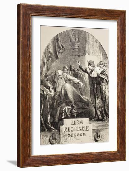 Richard II, 1890-Sir John Gilbert-Framed Giclee Print