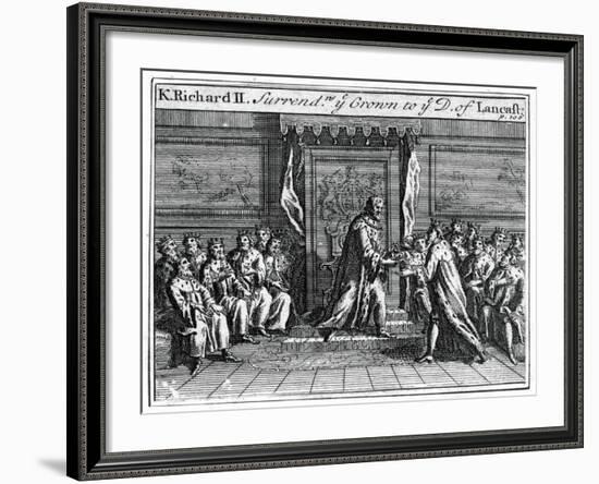 Richard II of England Surrenders His Crown, 1399-null-Framed Giclee Print