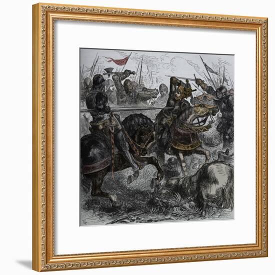 'Richard III at Bosworth', 22 August 1485, (c1880)-Unknown-Framed Giclee Print