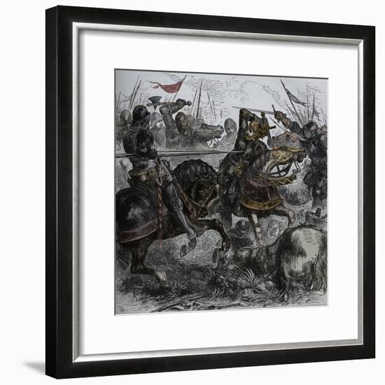 'Richard III at Bosworth', 22 August 1485, (c1880)-Unknown-Framed Giclee Print