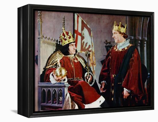 Richard III, Laurence Olivier, Ralph Richardson, 1956-null-Framed Stretched Canvas