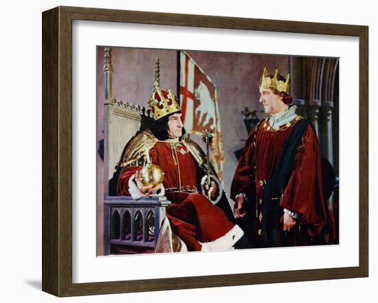 Richard III, Laurence Olivier, Ralph Richardson, 1956-null-Framed Photo