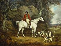 Viscount Rowland Hill on His Grey Hunter with the Shropshire Hunt-Richard Jones-Framed Premier Image Canvas