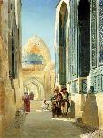 Figures in a Street Before a Mosque, 1895-Richard Karlovich Zommer-Giclee Print