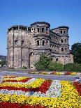 Flower Beds in Front of Porta Nigra in Trier-Richard Klune-Photographic Print
