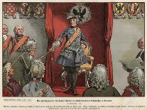 Frederick the Geat of Prussia on the March across Lausitz-Richard Knoetel-Giclee Print