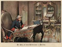 Frederick the Great of Prussia at Burkersdorf-Richard Knoetel-Giclee Print