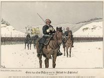 Frederick the Geat of Prussia on the March across Lausitz-Richard Knoetel-Giclee Print