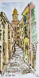 Abstract watercolor of Saint-Malo, Brittany, France-Richard Lawrence-Photographic Print