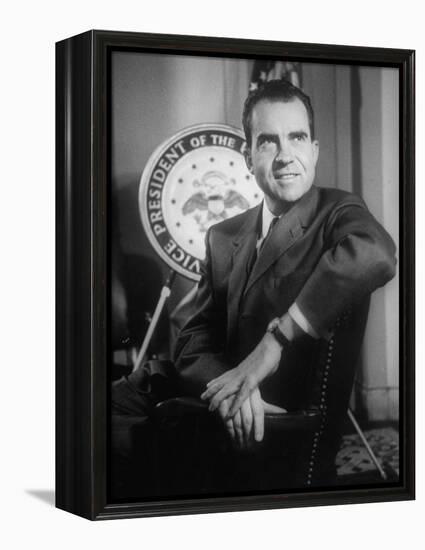 Richard M. Nixon at the White House-Hank Walker-Framed Premier Image Canvas