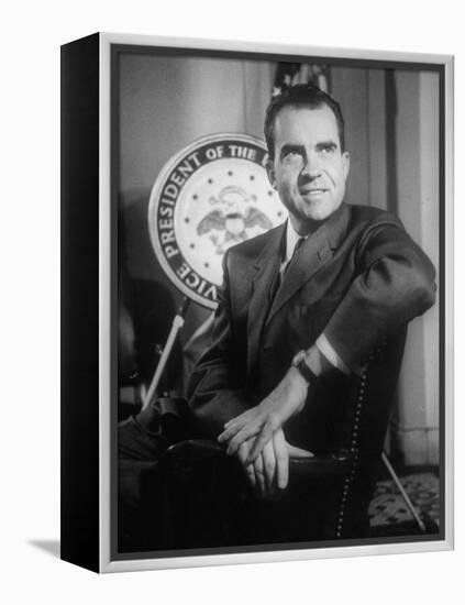 Richard M. Nixon at the White House-Hank Walker-Framed Premier Image Canvas