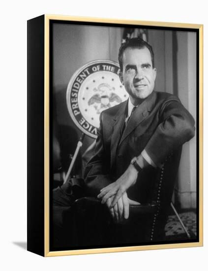 Richard M. Nixon at the White House-Hank Walker-Framed Premier Image Canvas