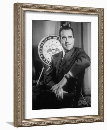 Richard M. Nixon at the White House-Hank Walker-Framed Photographic Print