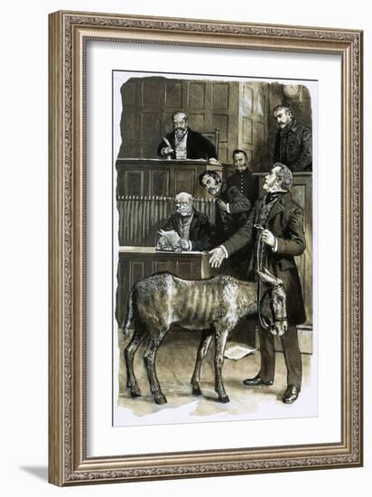 Richard Martin in Court with a Neglected Donkey-Clive Uptton-Framed Giclee Print