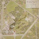 Plan général des jardins français et champêtre du Petit Trianon avec les masses des bâtiments-Richard Mique-Premier Image Canvas