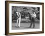 Richard Nixon Playing Golf with His Celebrity Friends Fred Macmurray and Bob Hope. Jan. 18 1970-null-Framed Photo