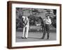 Richard Nixon Playing Golf with His Celebrity Friends Fred Macmurray and Bob Hope. Jan. 18 1970-null-Framed Photo