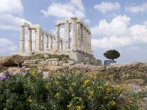 Temple of Poseidon-Richard Nowitz-Framed Premier Image Canvas