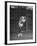 Richard "Pancho" Gonzales Playing in a Tennis Tournament-John Florea-Framed Premium Photographic Print