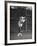 Richard "Pancho" Gonzales Playing in a Tennis Tournament-John Florea-Framed Premium Photographic Print