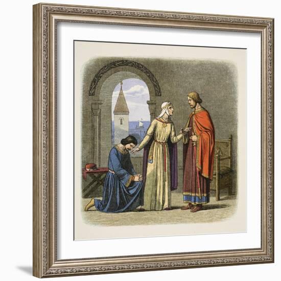 Richard Pardons His Brother John-James William Edmund Doyle-Framed Giclee Print