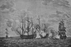 The Capture of Port Louis (Haiti), on March 8, 1748, by the British Admiral Charles Knowles, the Ci-Richard Paton-Giclee Print