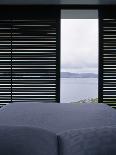 Bedroom with a View in Shark Alley House, Great Barrier Island, New Zealand-Richard Powers-Framed Photo