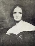 Portrait of Mary Shelley, British Writer, Ca 1840 (Oil on Canvas)-Richard Rothwell-Giclee Print